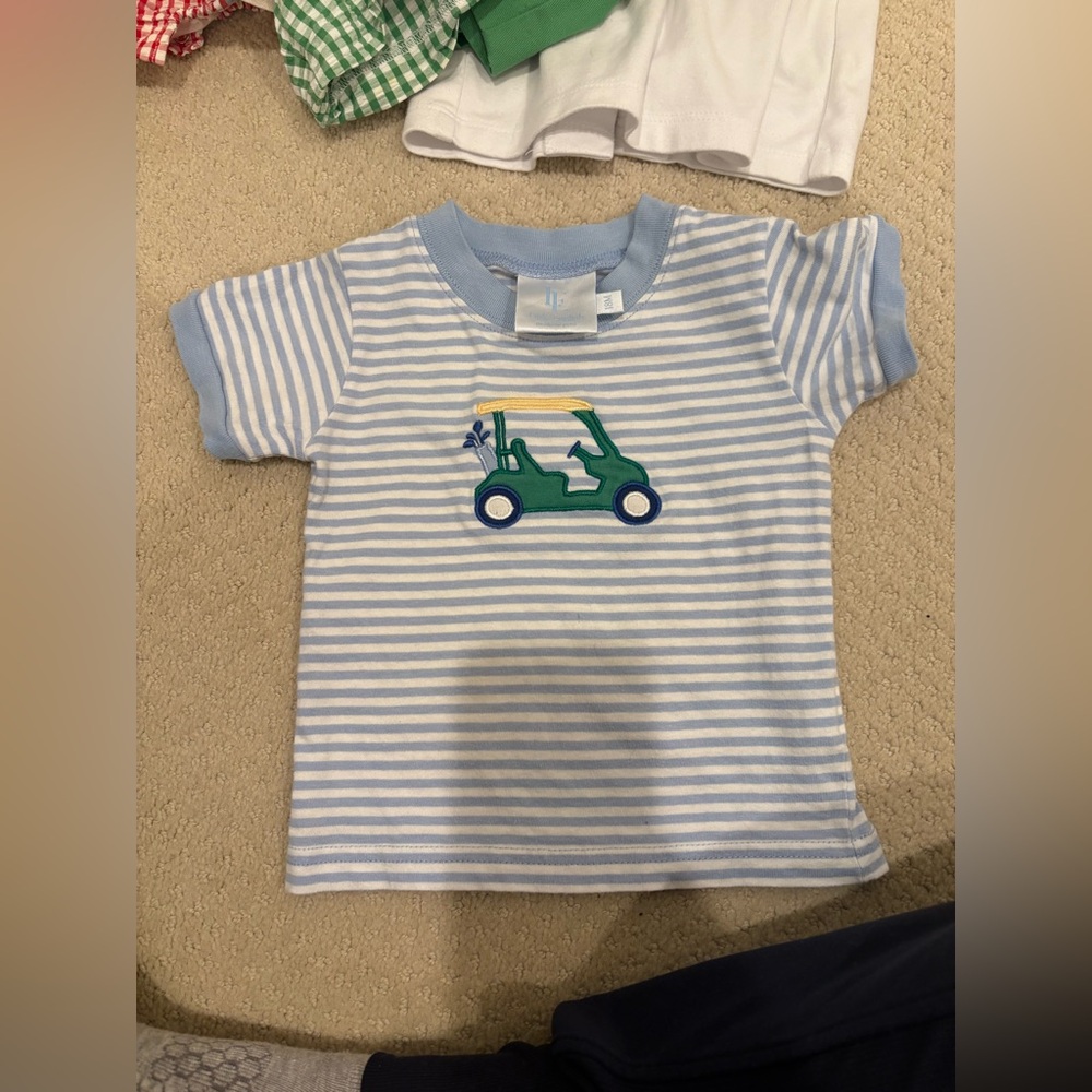 Little English golf cart shirt, 18 months excellent used condition